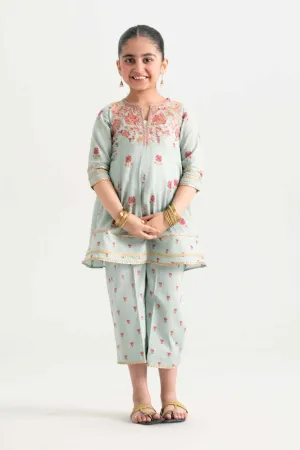 2 Piece - Embroidered Suit - PMD25-08 D
