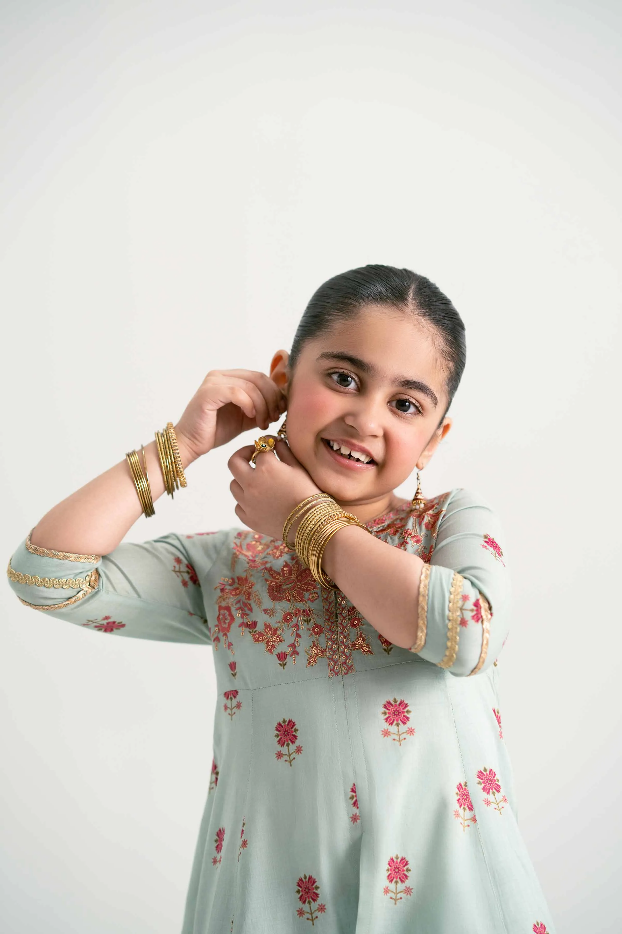 2 Piece - Embroidered Suit - PMD25-08 D