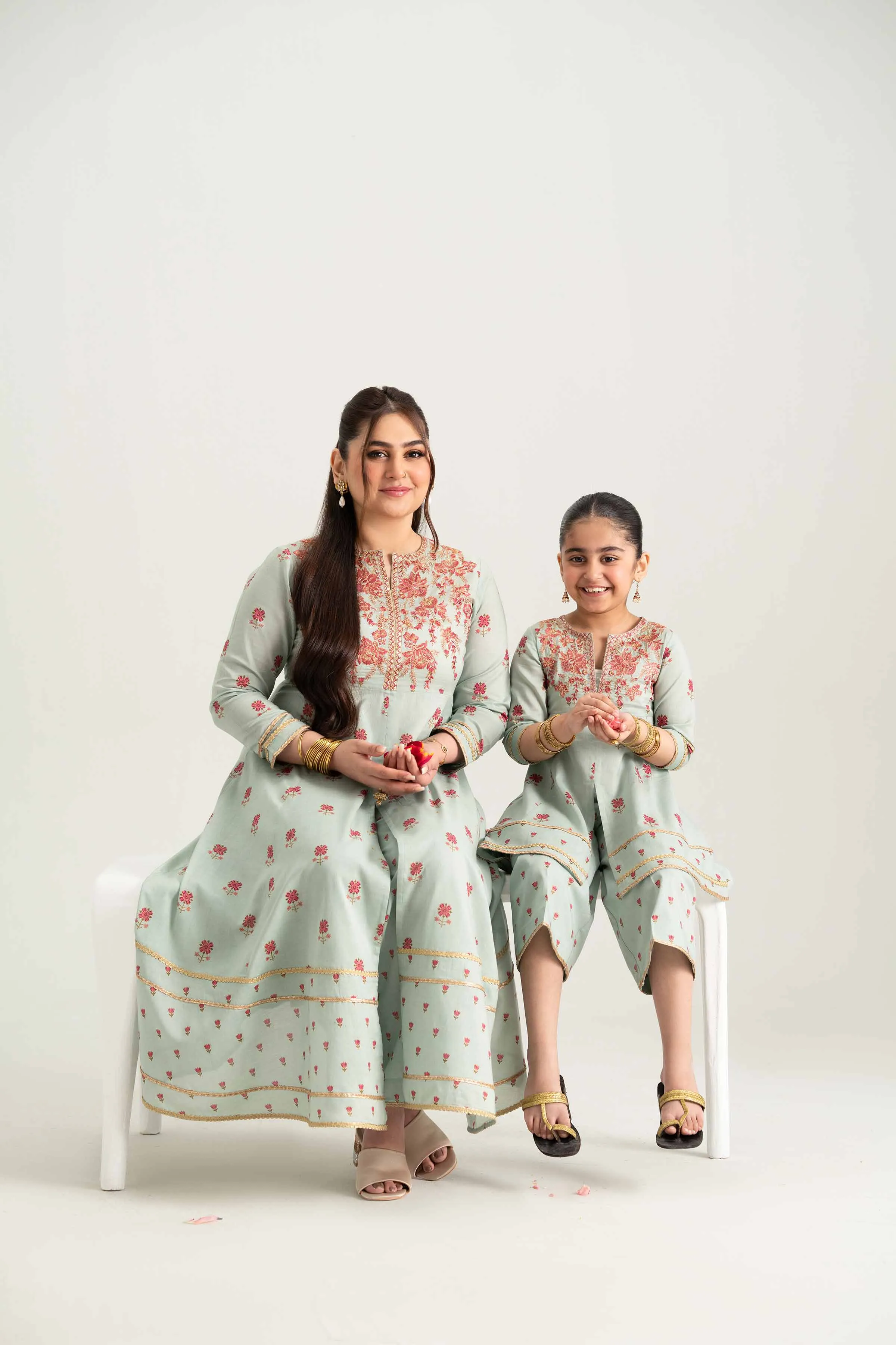 2 Piece - Embroidered Suit - PMD25-08 D
