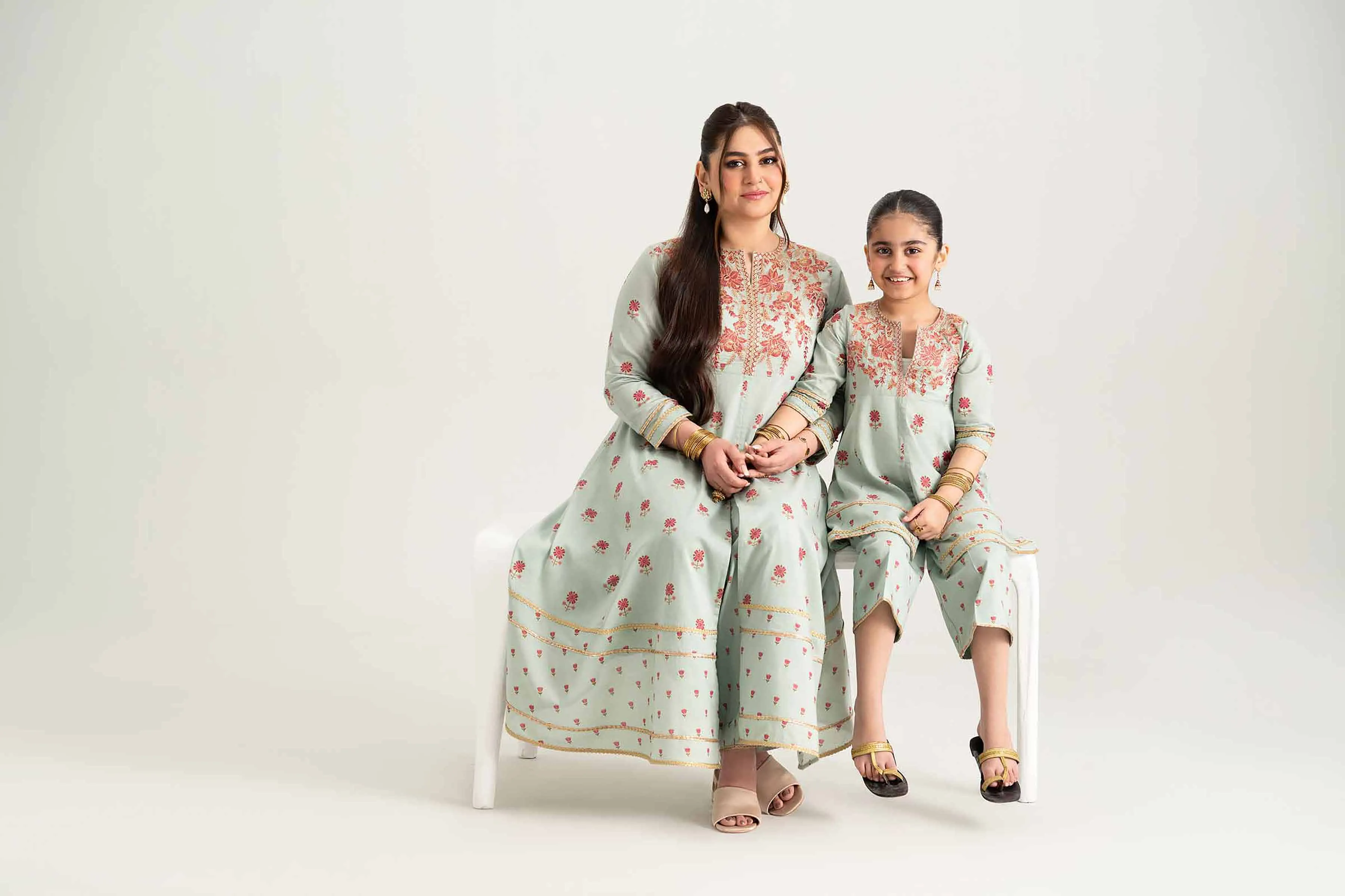 2 Piece - Embroidered Suit - PMD25-08 D