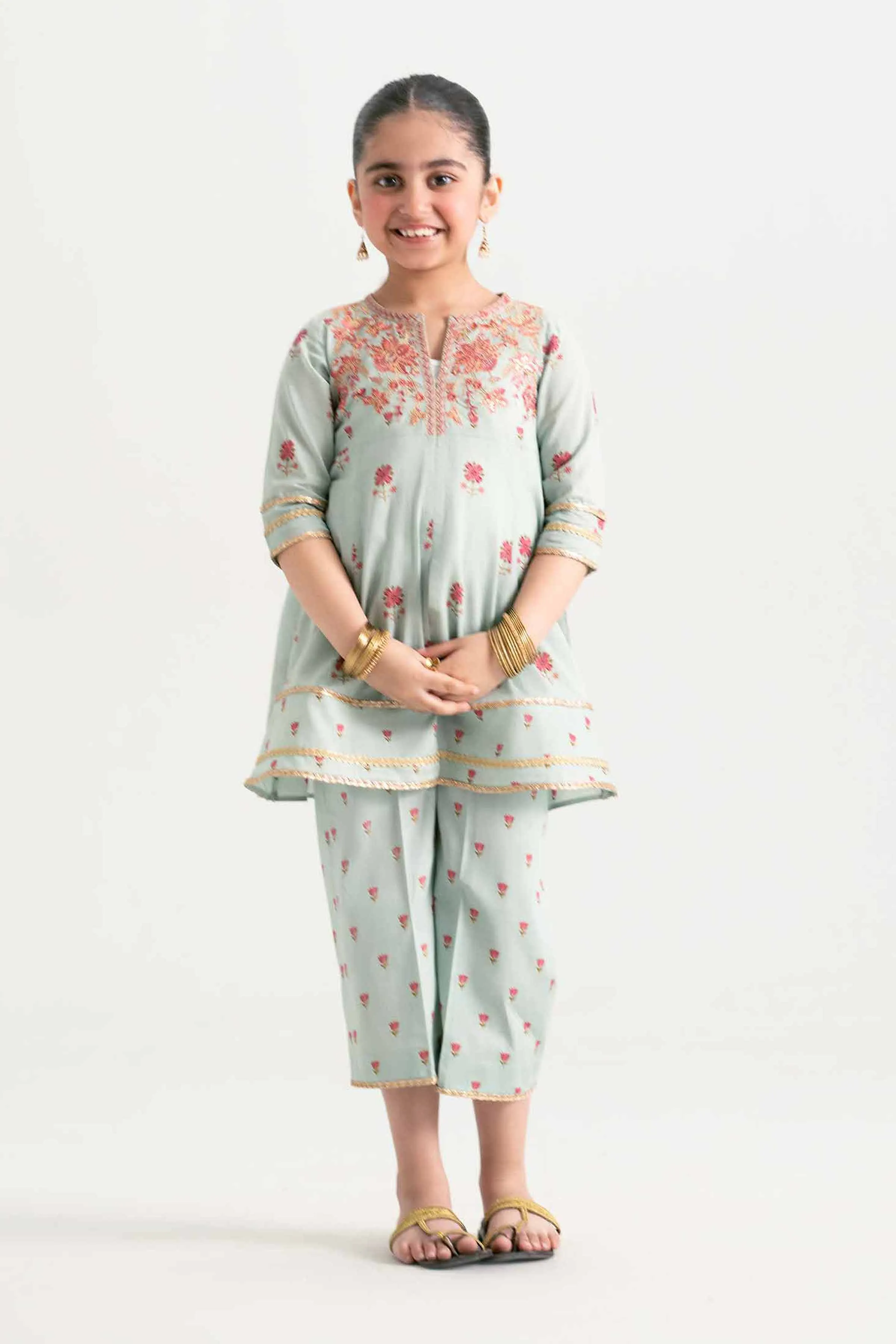 2 Piece - Embroidered Suit - PMD25-08 D