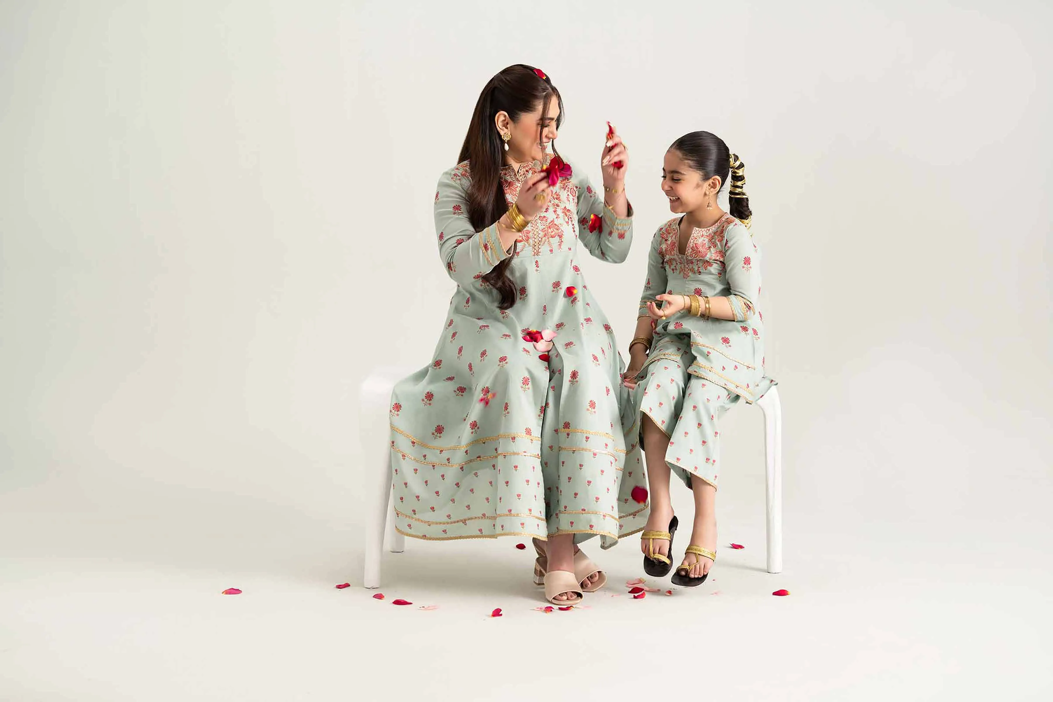 2 Piece - Embroidered Suit - PMD25-08 D