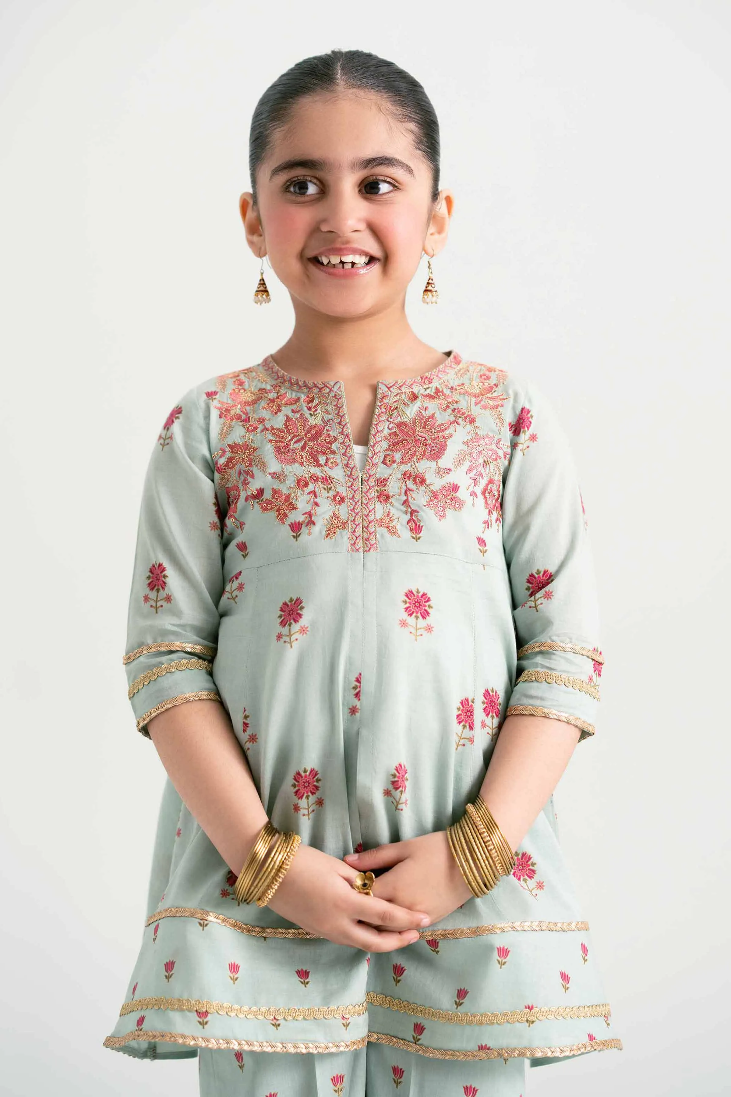 2 Piece - Embroidered Suit - PMD25-08 D