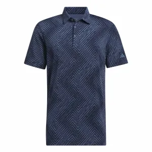 adidas Golf Ultimate365 All Over Print Polo - Collegiate Navy/Preloved Ink