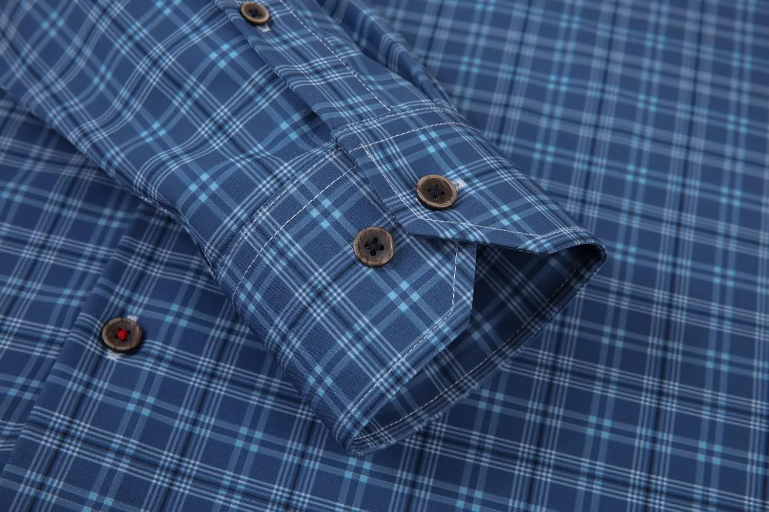 Alex Vando Mens Button Down Shirts Wrinkle Free 4-Way Stretch Print Business Casual Shirt