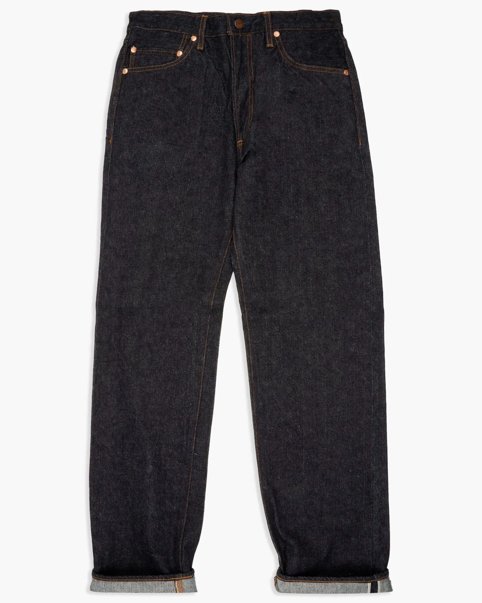 Big John M104SZ Super Zero Tapered Fit Selvedge Mens Jeans - Indigo Onewash