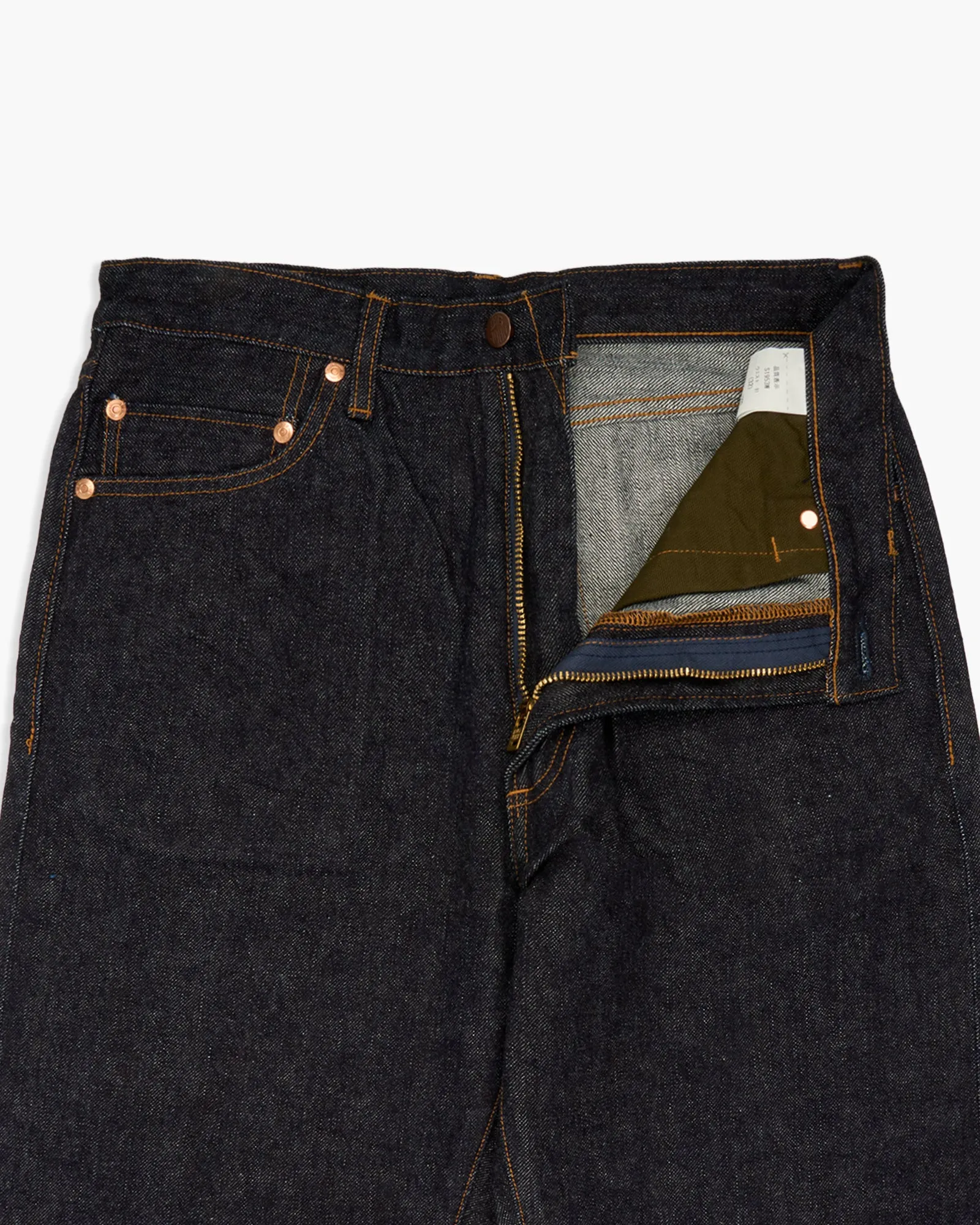 Big John M104SZ Super Zero Tapered Fit Selvedge Mens Jeans - Indigo Onewash