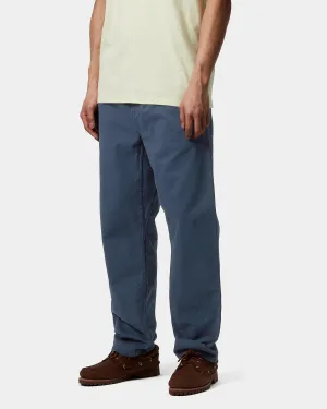 Carhartt WIP Flint Pant Regular Tapered Mens Trousers - Dusky Blue Garment Dyed