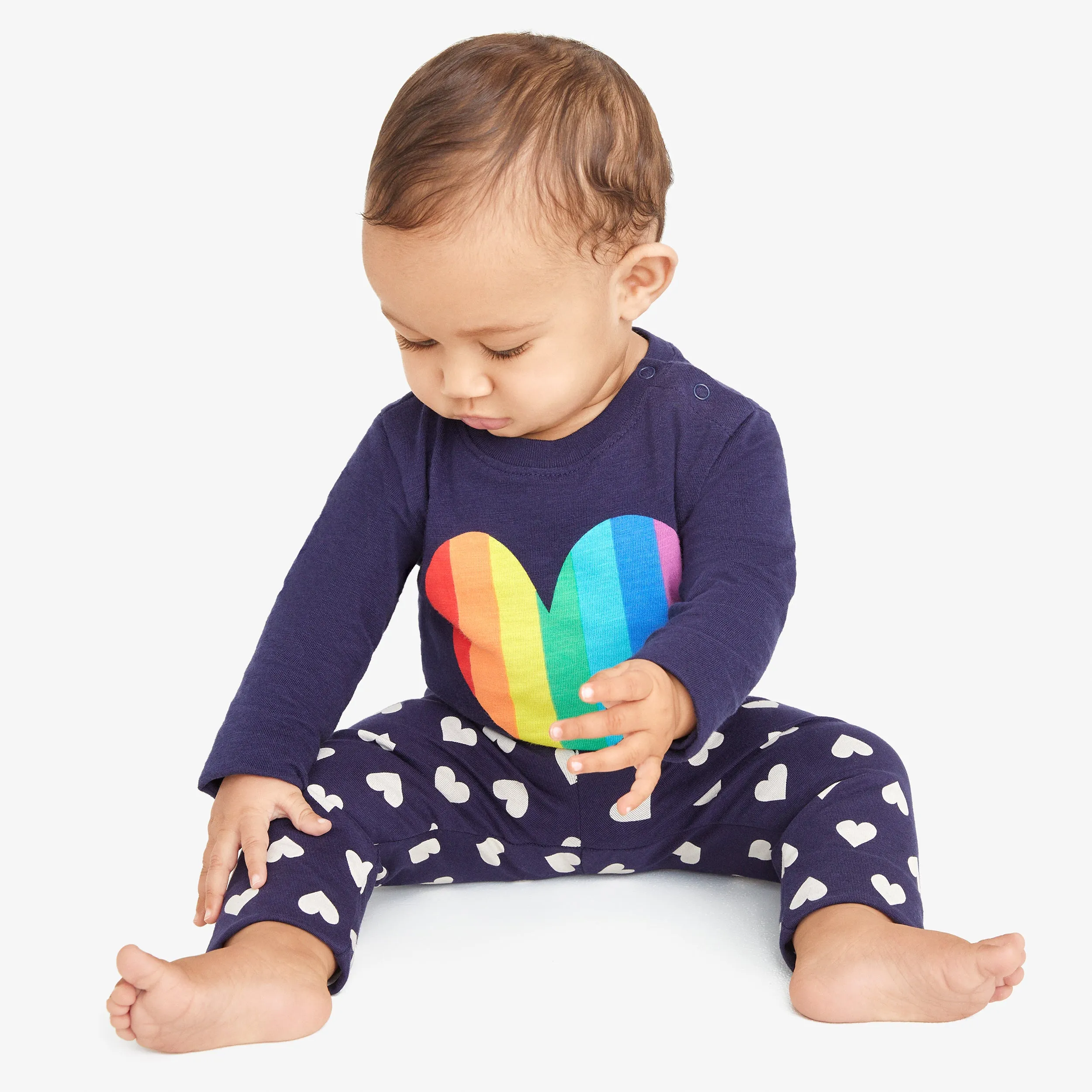 Clearance baby legging in heart print