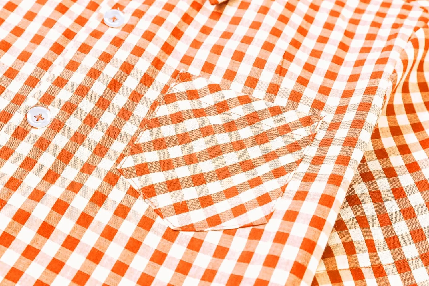 Cromoncent Boys and Mens Summer Plaid Shirt Casual Short Sleeve Button Down Shirts