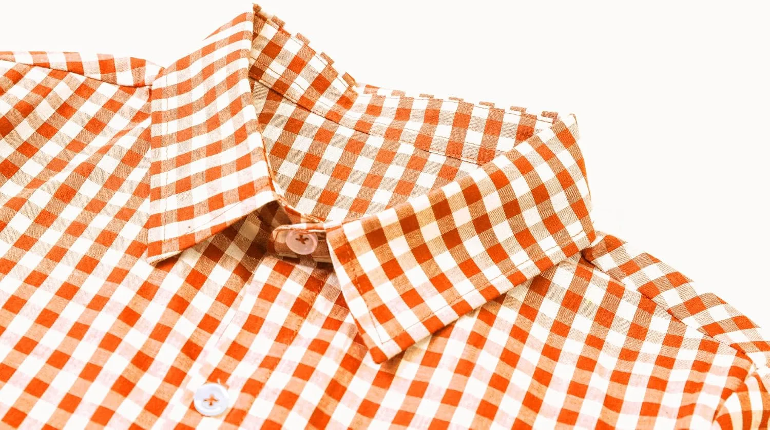 Cromoncent Boys and Mens Summer Plaid Shirt Casual Short Sleeve Button Down Shirts