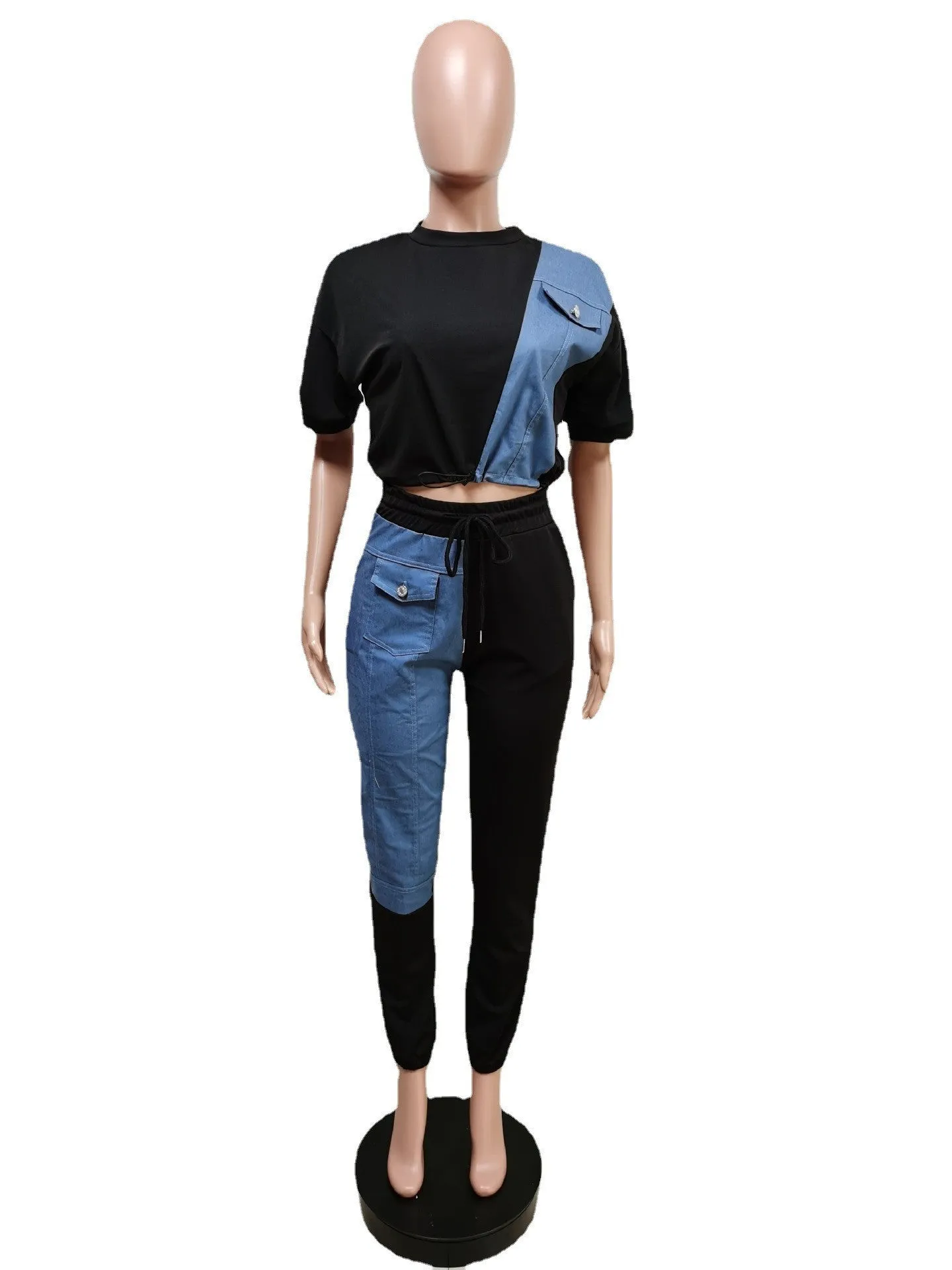 Denim casual sports suit AY2014