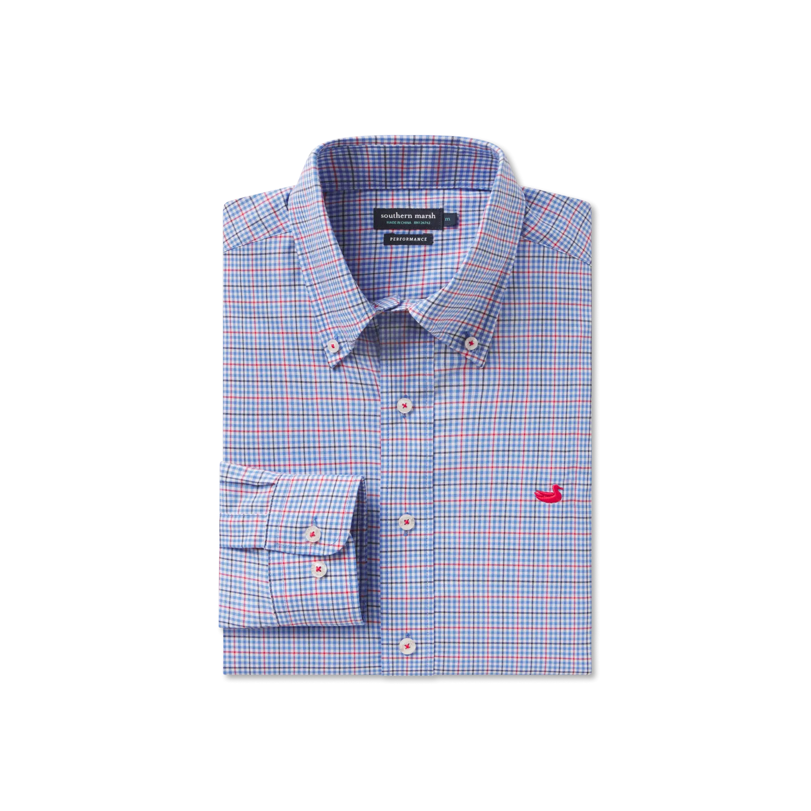 Dyer Performance Gingham Dress Shirt