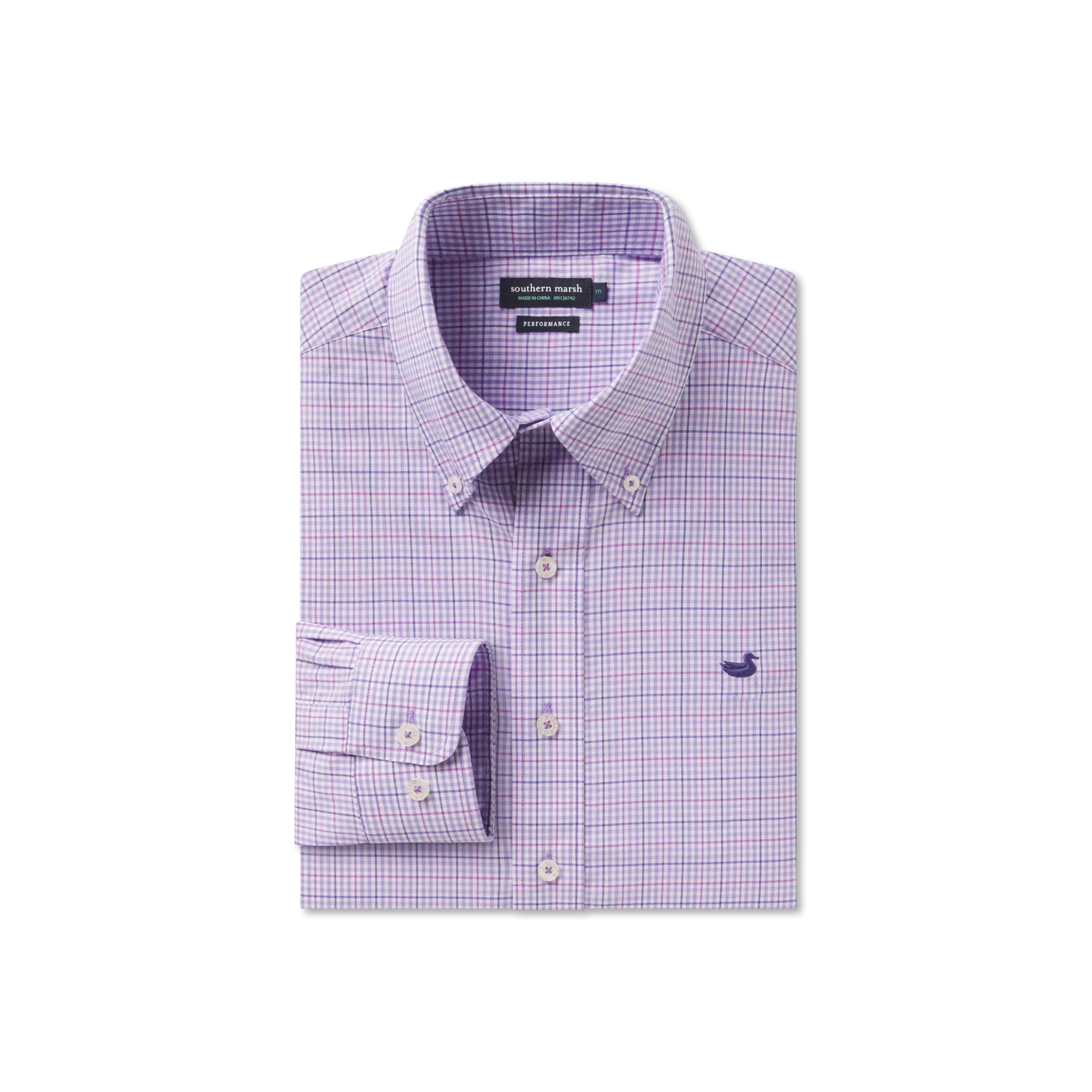 Dyer Performance Gingham Dress Shirt