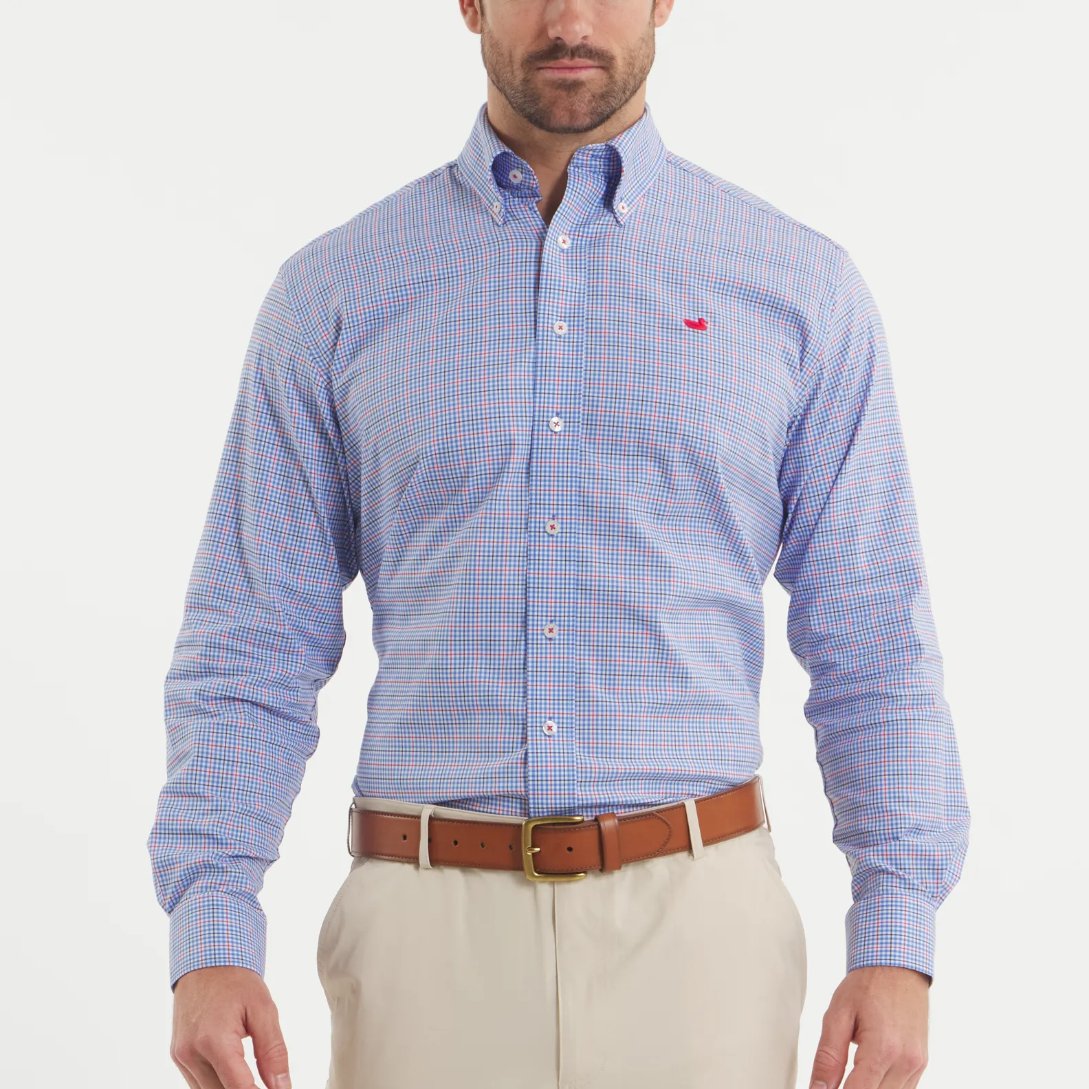 Dyer Performance Gingham Dress Shirt