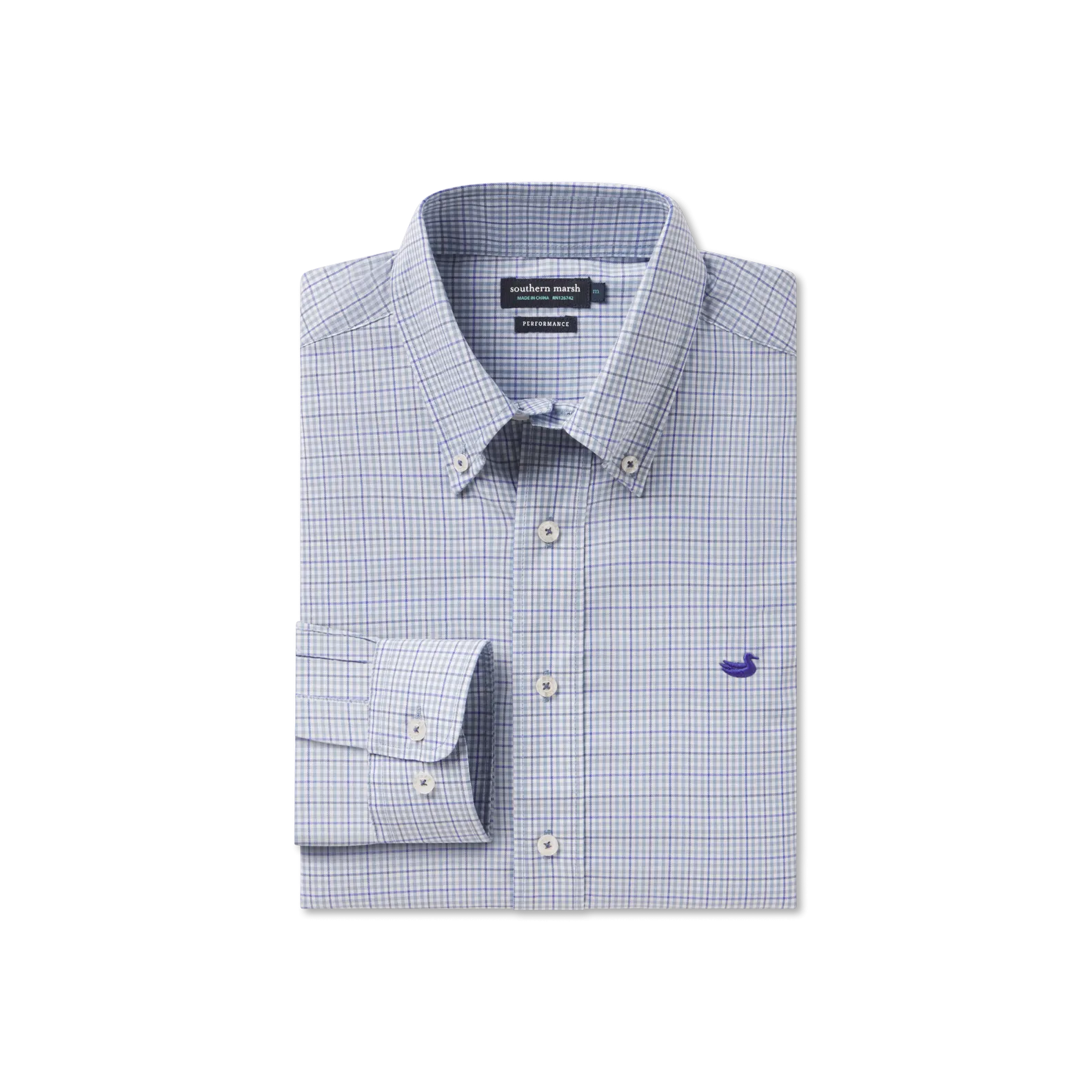 Dyer Performance Gingham Dress Shirt