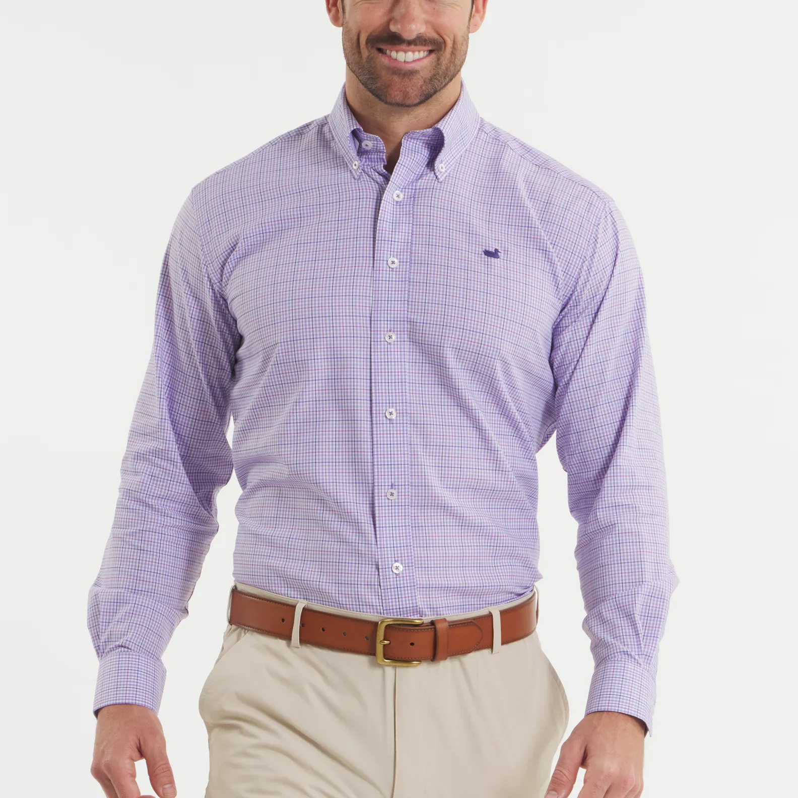 Dyer Performance Gingham Dress Shirt