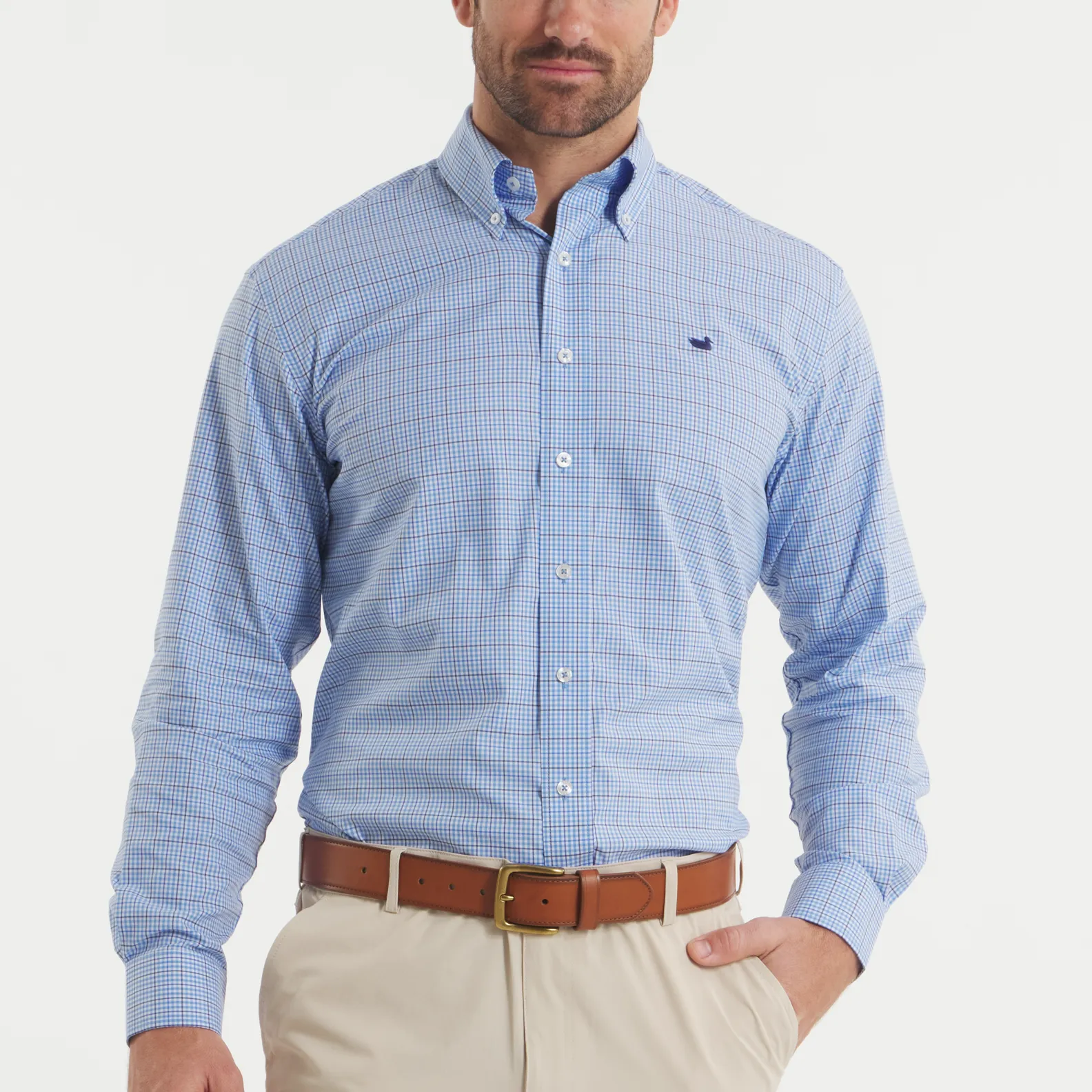 Dyer Performance Gingham Dress Shirt