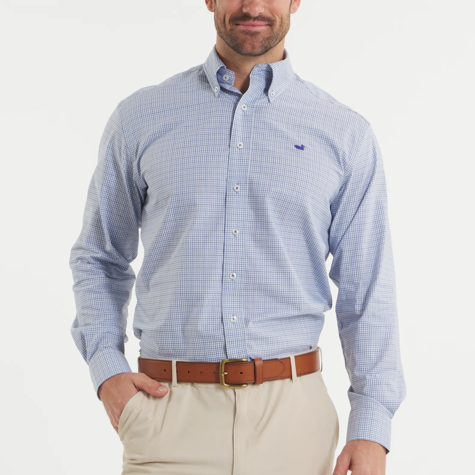 Dyer Performance Gingham Dress Shirt