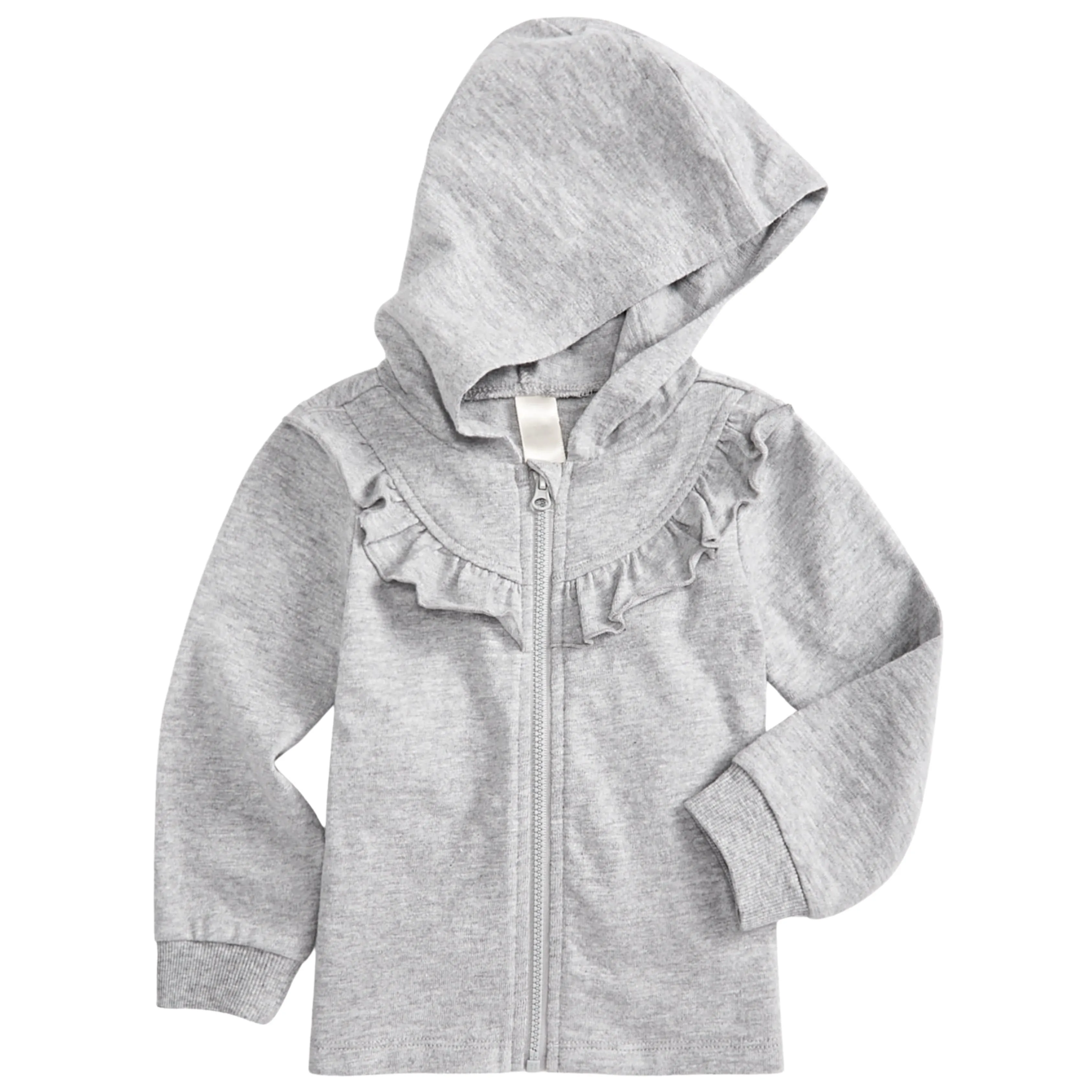 FIRST IMPRESSIONS - Baby Girls Ruffled Hoodied jacket