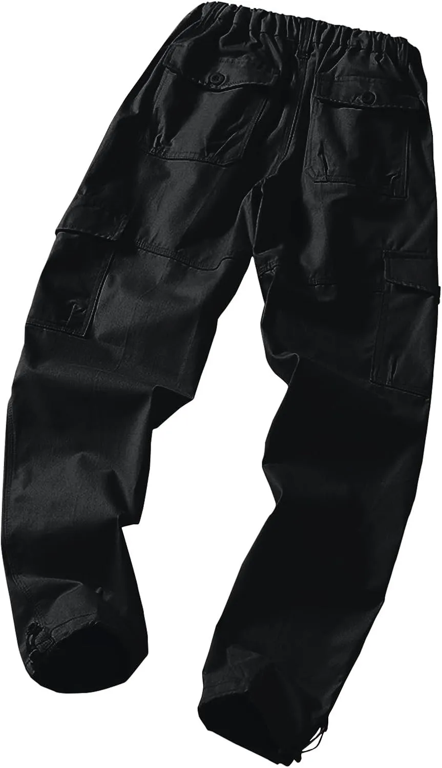 GOFULY Men Cargo Pants Multi Pockets Baggy Pants Ripstop Stretch Hunting Sweatpants Travel Hunting Pants Outdoor