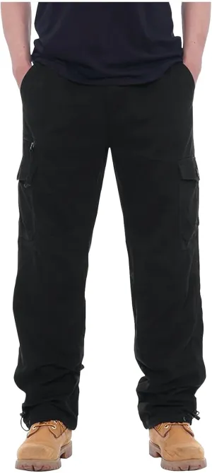 GOFULY Men Cargo Pants Multi Pockets Baggy Pants Ripstop Stretch Hunting Sweatpants Travel Hunting Pants Outdoor