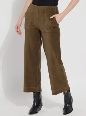 Kristina Baby Cord Crop Wide Leg [13-3240-M4]