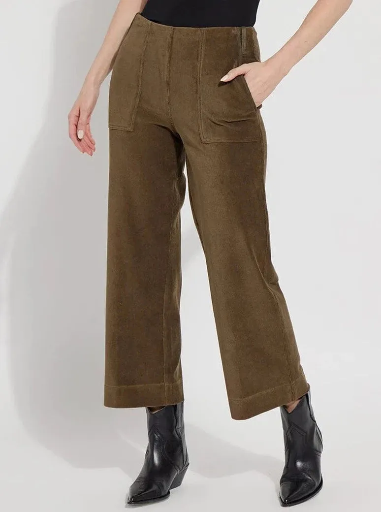 Kristina Baby Cord Crop Wide Leg [13-3240-M4]