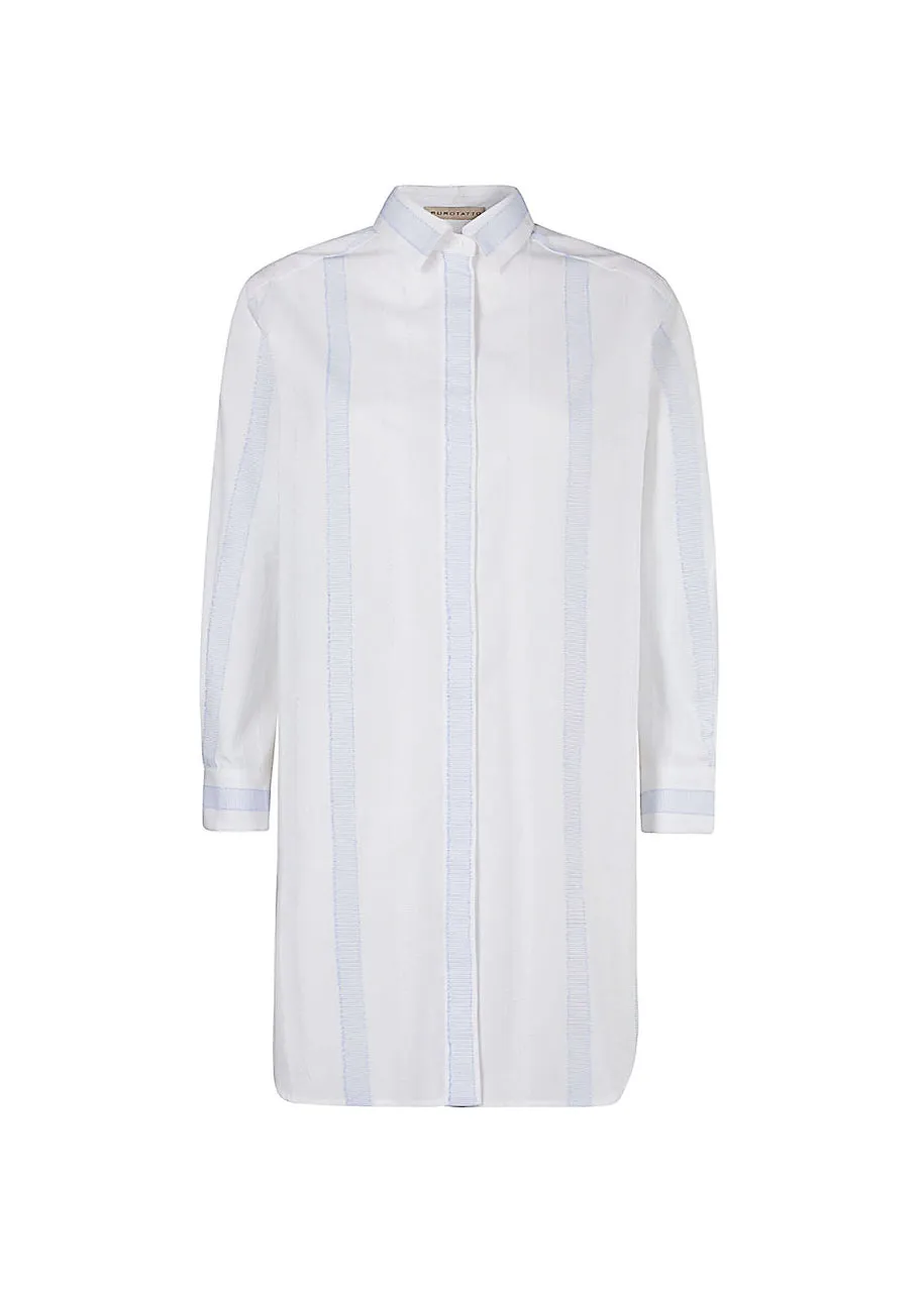 Long Cotton Striped Shirt