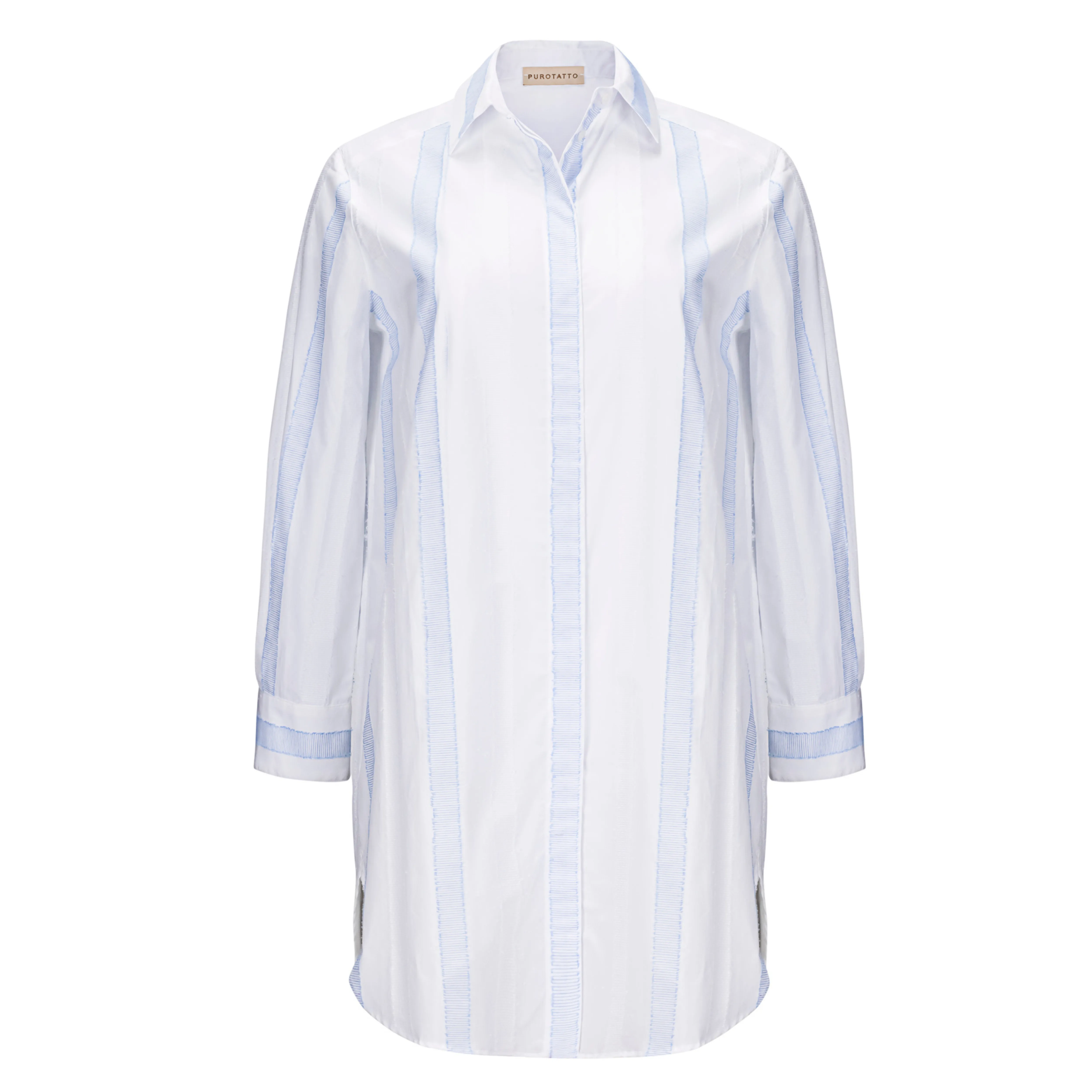 Long Cotton Striped Shirt