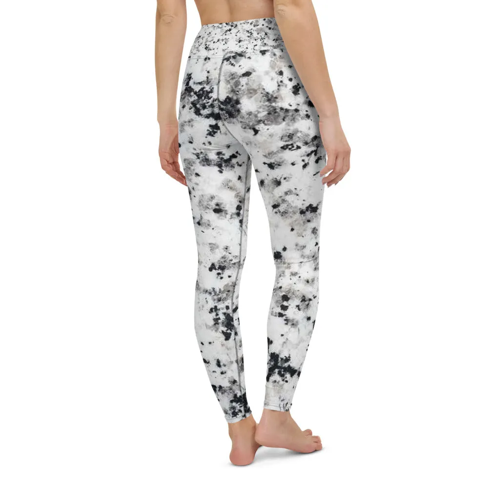 'Marble' full-length yoga leggings