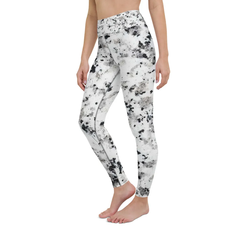 'Marble' full-length yoga leggings