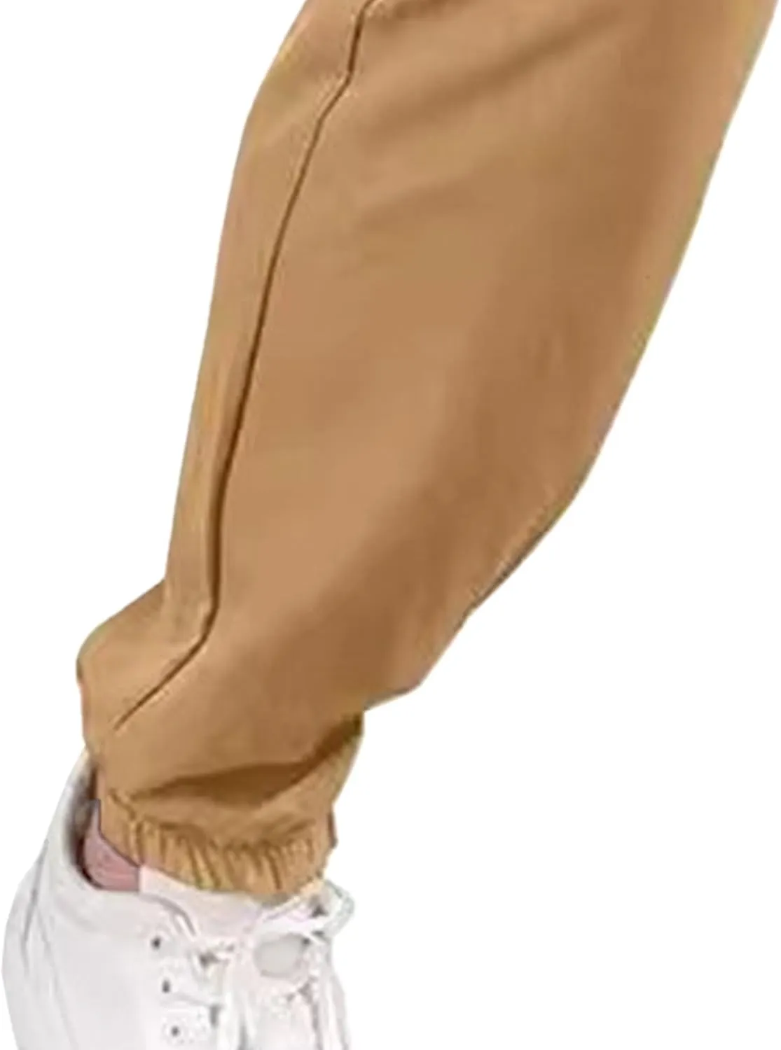 Mens Chinos Slim Fit Pocket Pants Regular Fit Casual Cargo Joggers Tapered Dress Comfort Solid Trousers