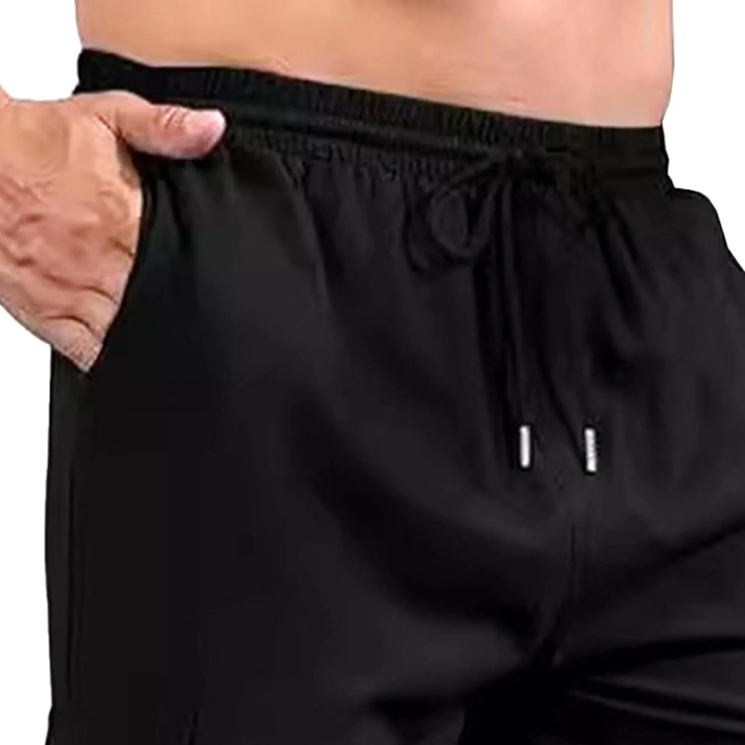 Mens Chinos Slim Fit Pocket Pants Regular Fit Casual Cargo Joggers Tapered Dress Comfort Solid Trousers