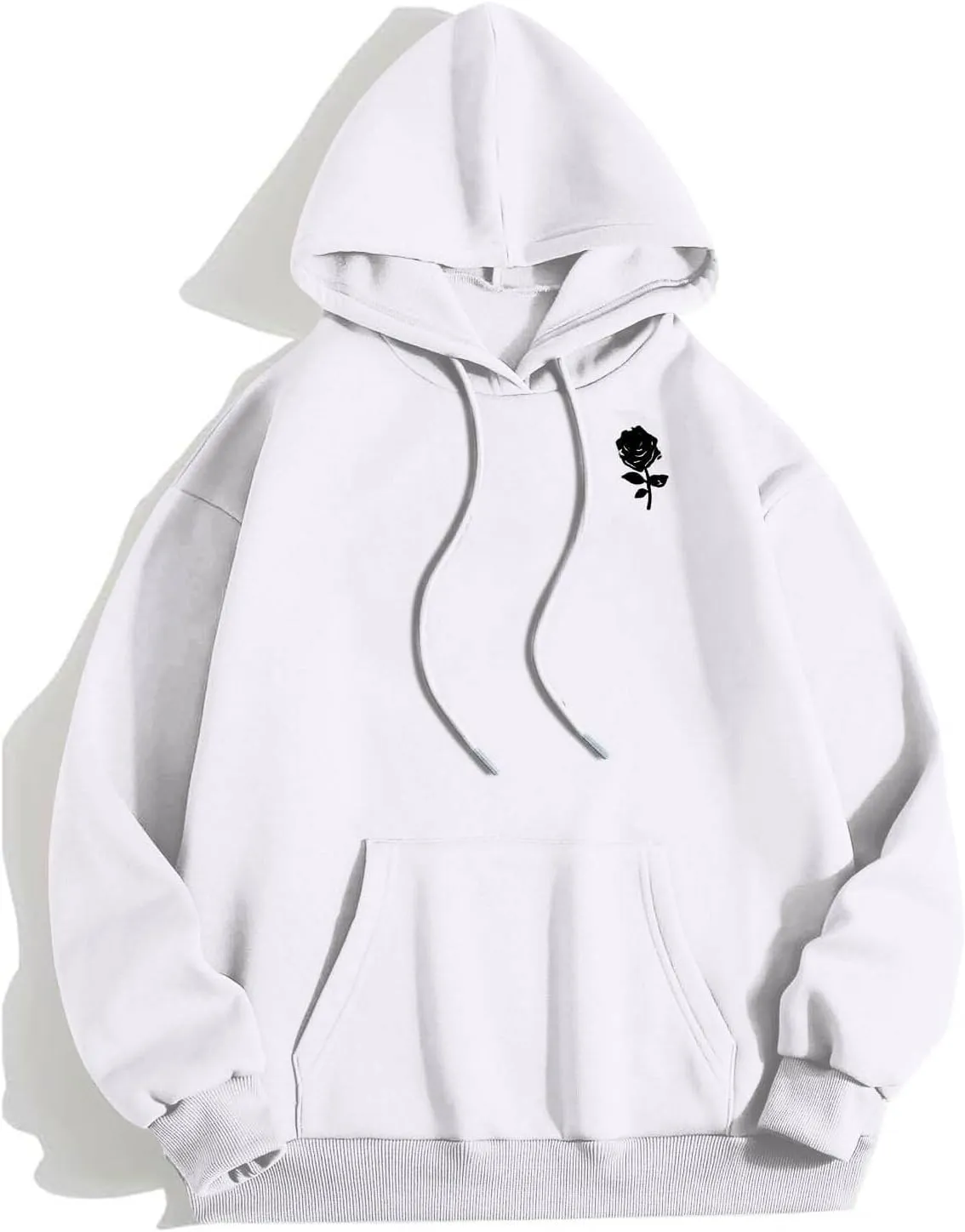 Men's Fashion Loose Sweatshirt Graphic Hoodies for Men Pullover Sweatshirt 2024 Long Sleeve Drawstring Casual Hooded