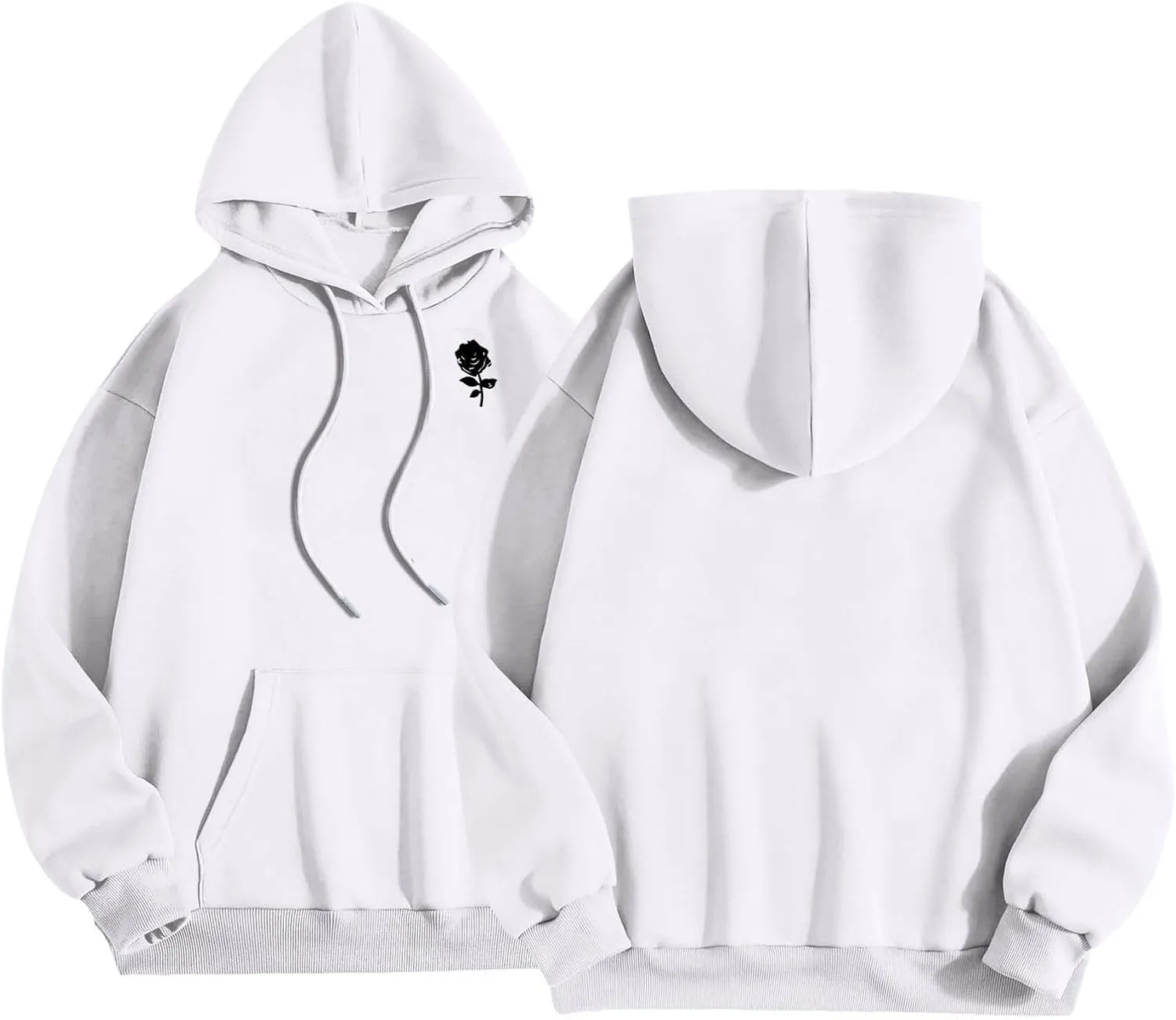 Men's Fashion Loose Sweatshirt Graphic Hoodies for Men Pullover Sweatshirt 2024 Long Sleeve Drawstring Casual Hooded