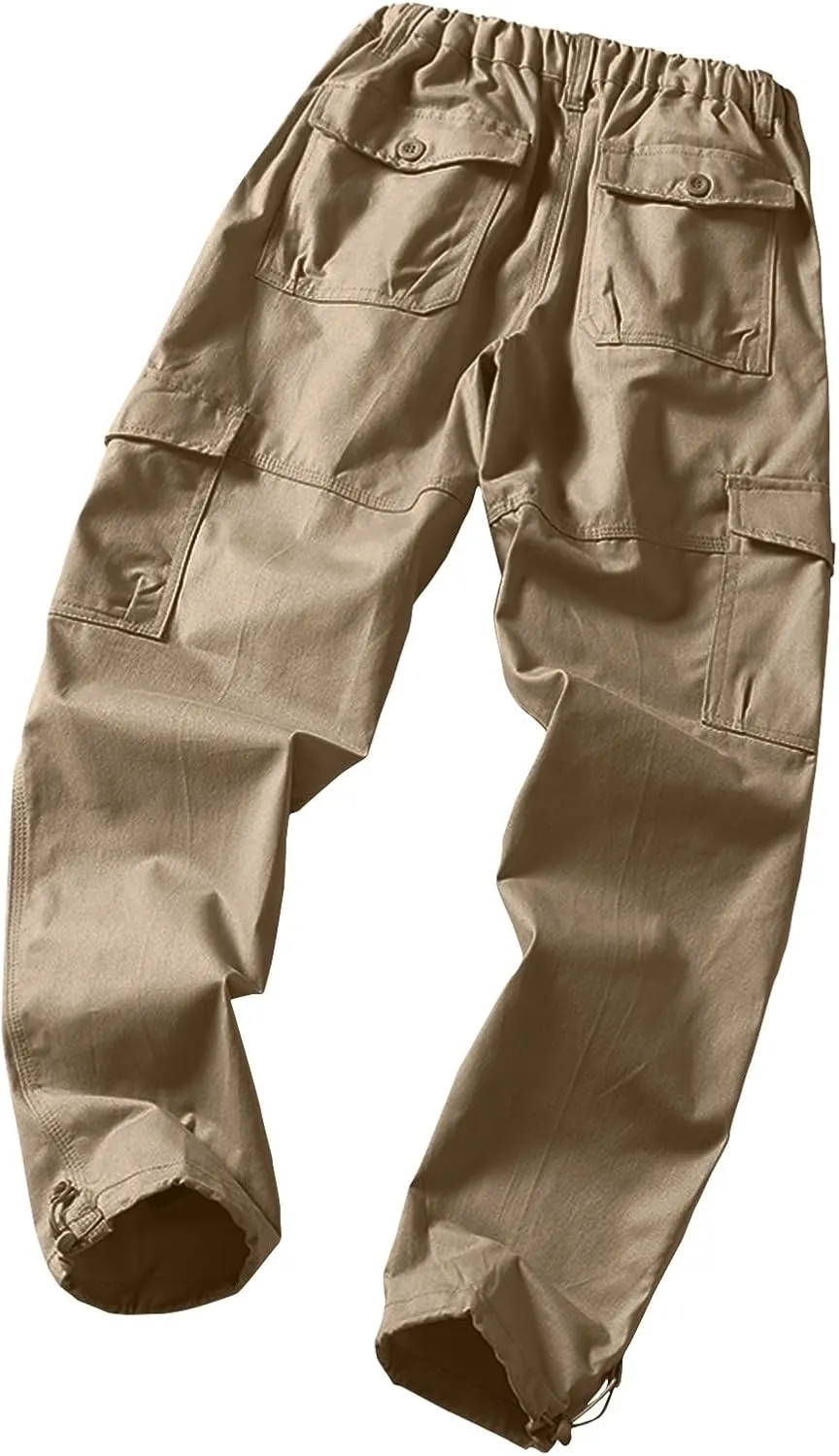 Men's Pants Cargo Ripstop Stretch Fashion Sweatpants Pockets Straight Fit Y2K Pants Baggy Plus Size Pants Lightweight