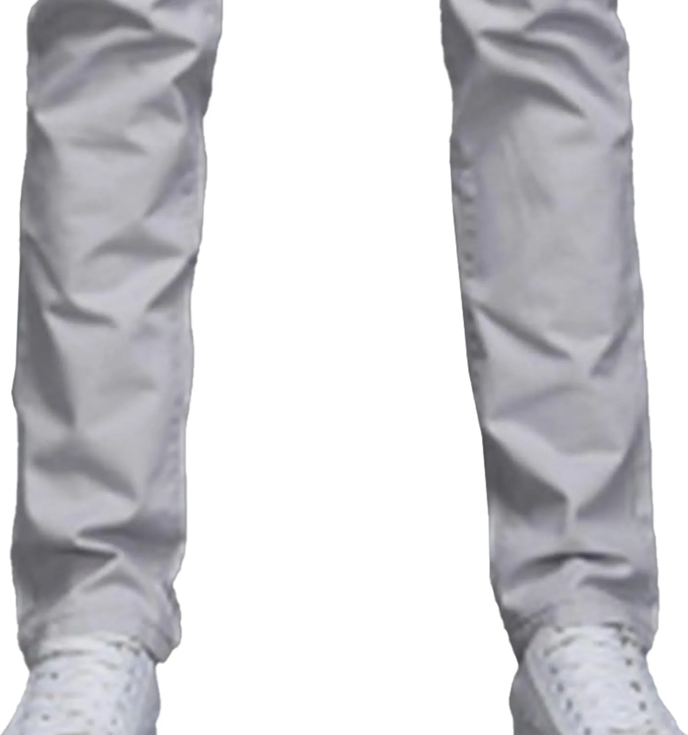 Men's Style Comfy Solid Chinos Pants Casual Slim Fit Business Slack Stretch Straight Fashion Trousers