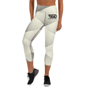 MMD Black Dotted Capri Leggings