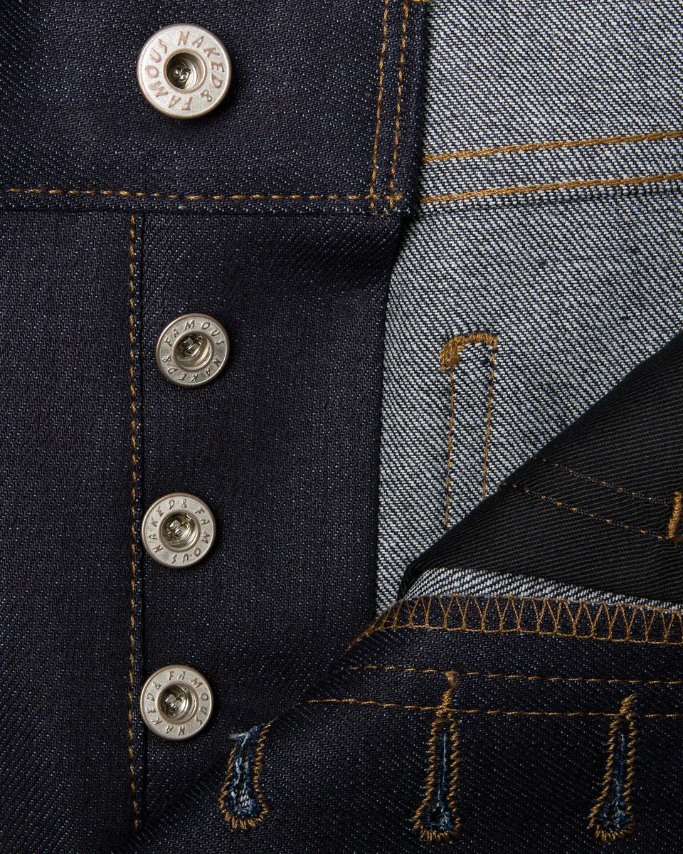 Naked & Famous Denim Super Guy Skinny Mens Jeans - Nightshade Stretch Selvedge