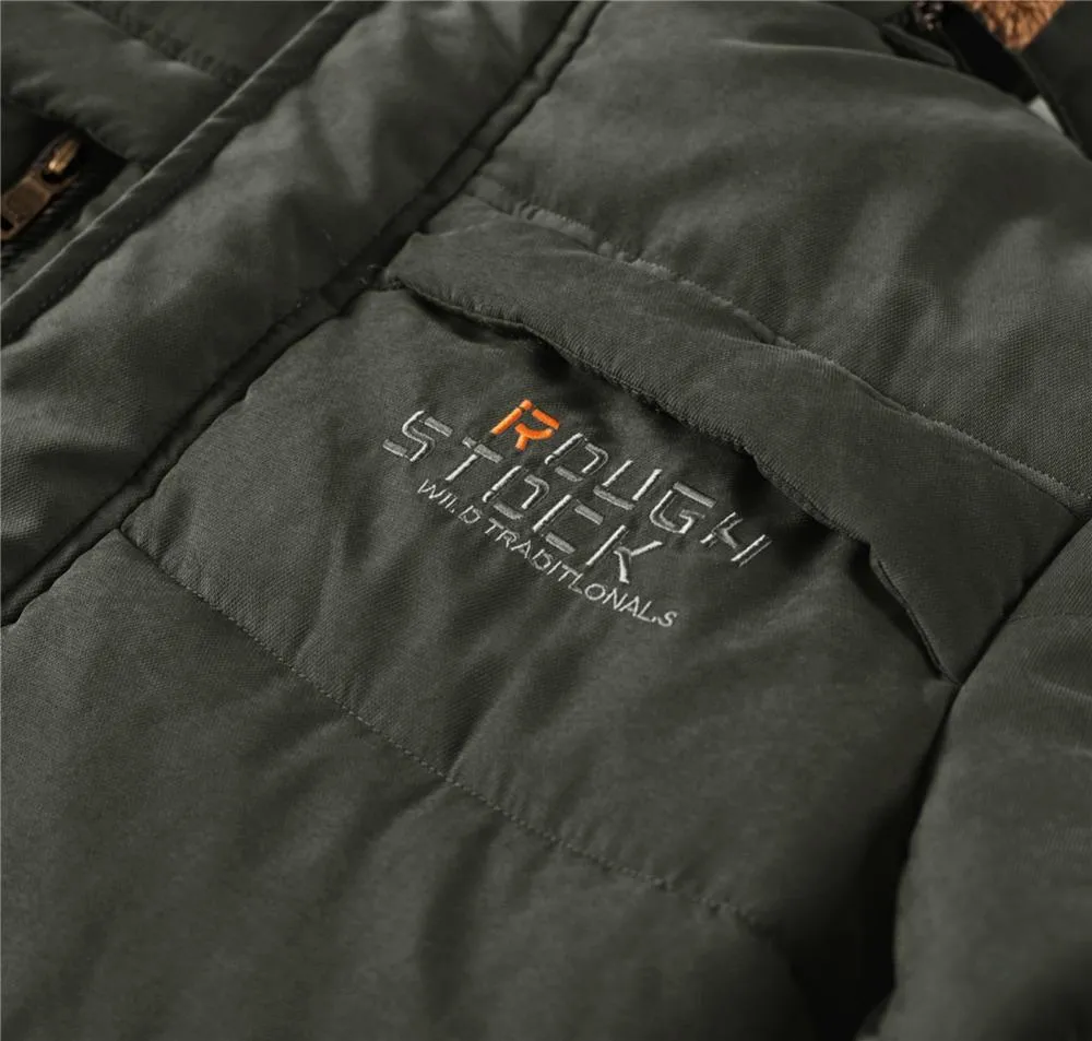 Premium Fleece Fur Hooded Parka