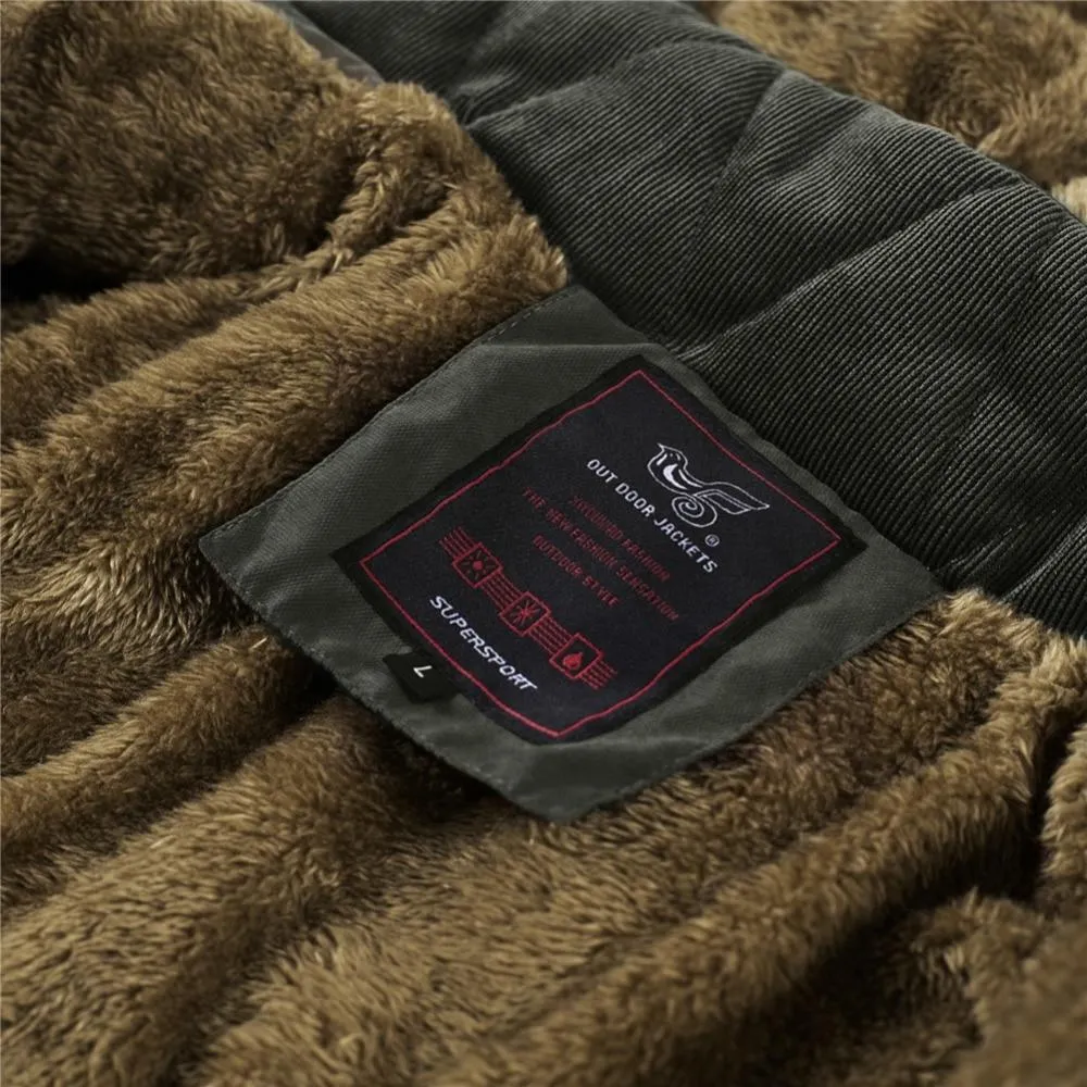 Premium Fleece Fur Hooded Parka