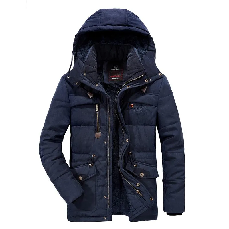 Premium Fleece Fur Hooded Parka