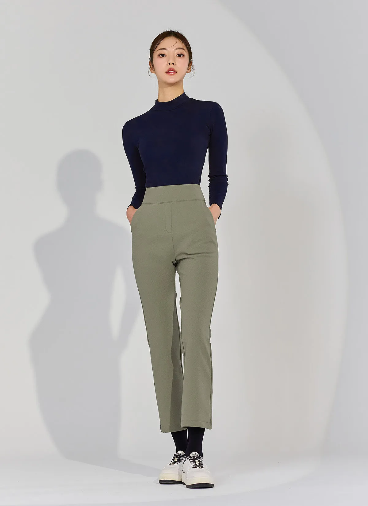 Stretch Banding Napping Bootscut Slacks