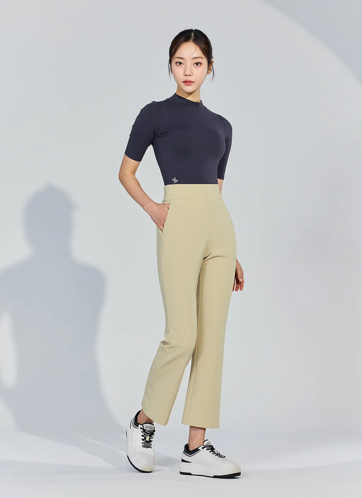 Stretch Banding Napping Bootscut Slacks