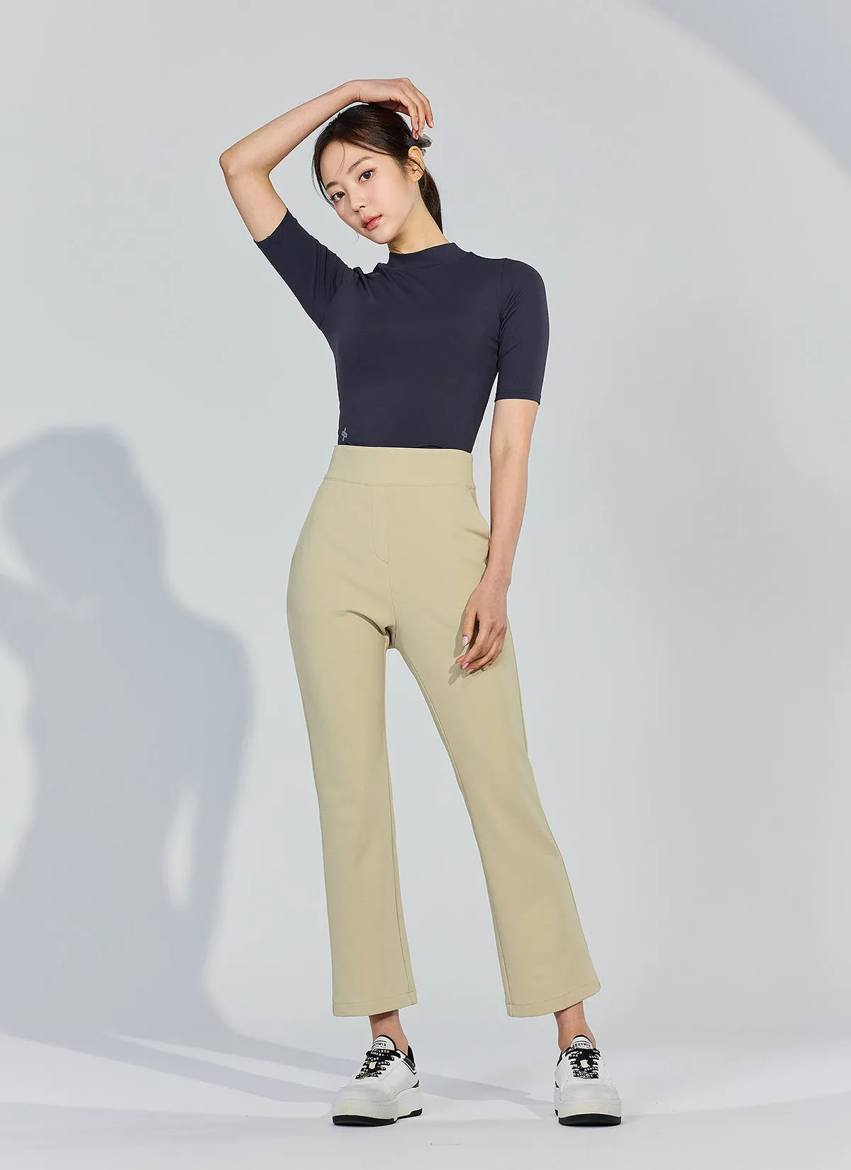 Stretch Banding Napping Bootscut Slacks