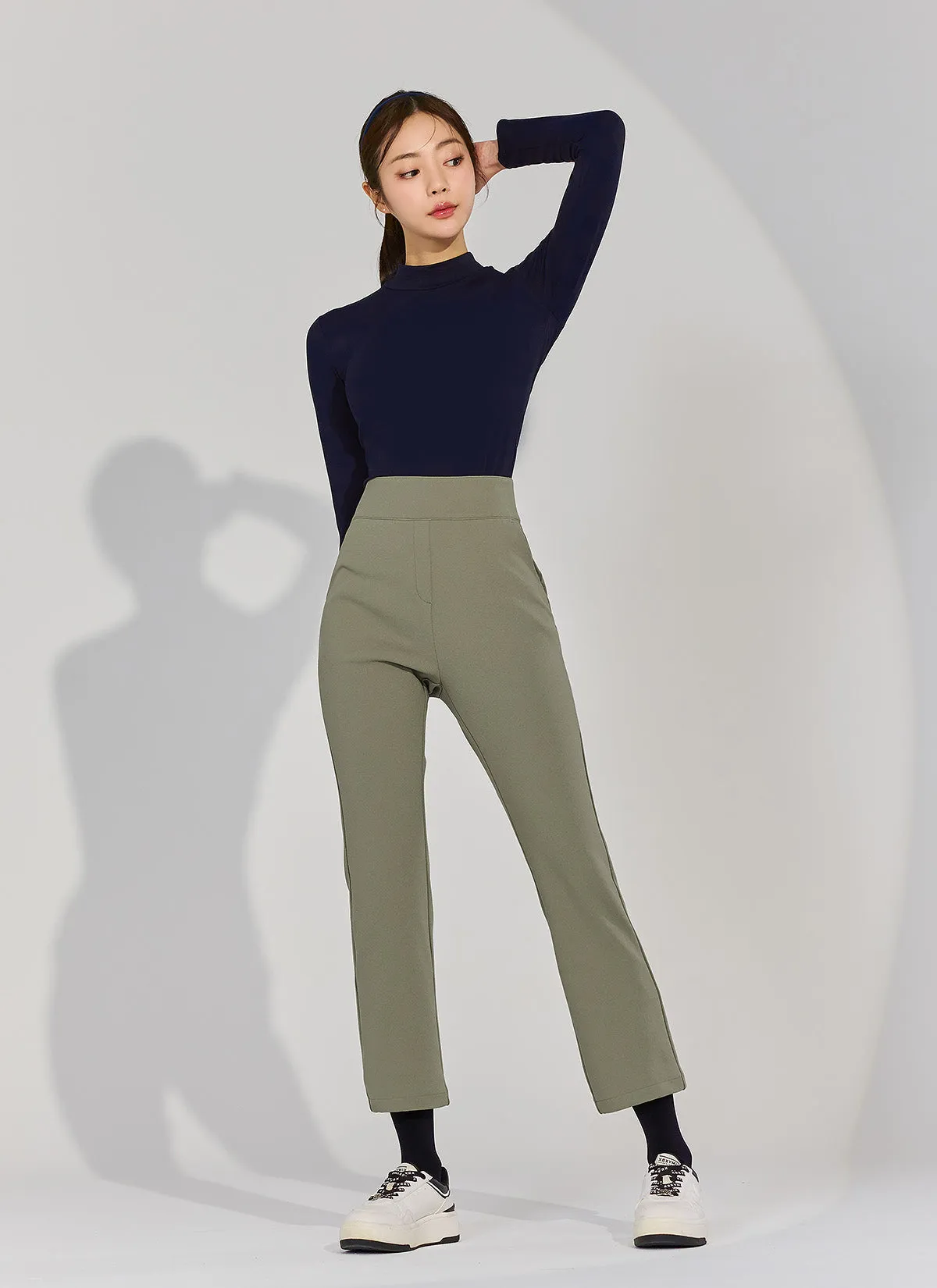 Stretch Banding Napping Bootscut Slacks