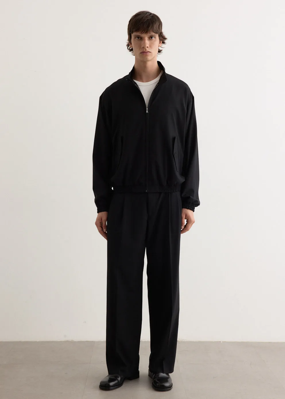 Super Fine Tropical Wool Two-Tuck Slacks