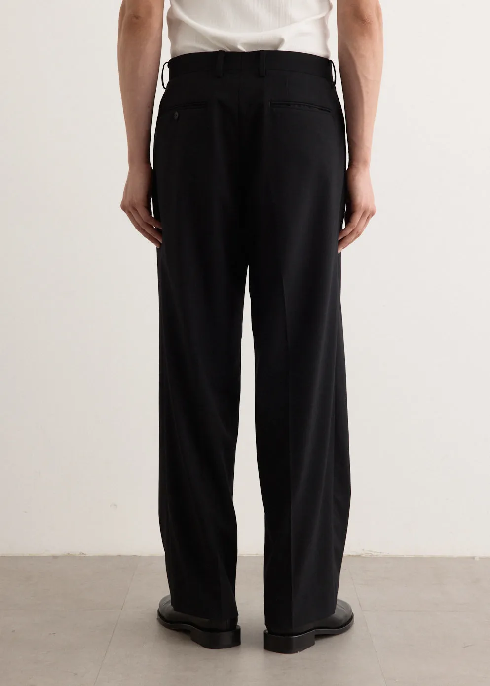Super Fine Tropical Wool Two-Tuck Slacks