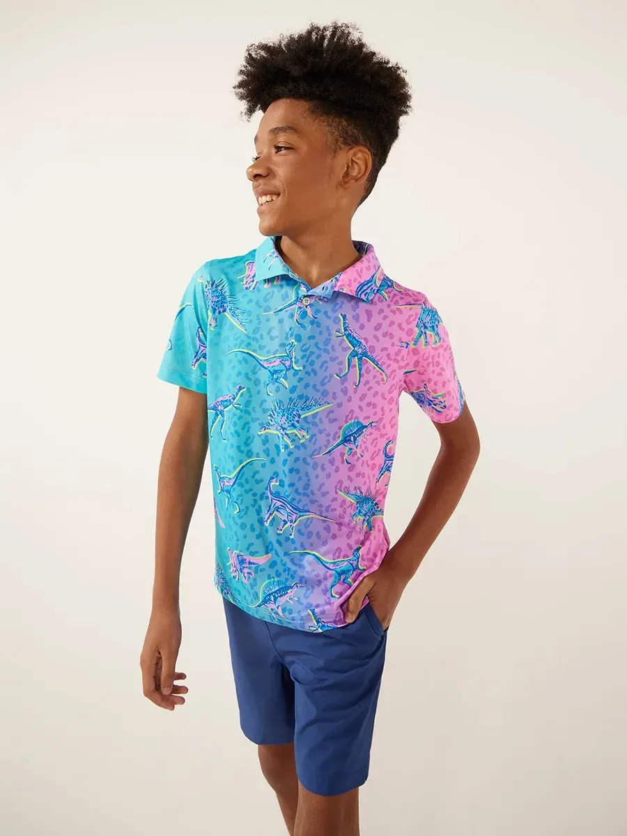 The Dino Delight (Boys Performance Polo)
